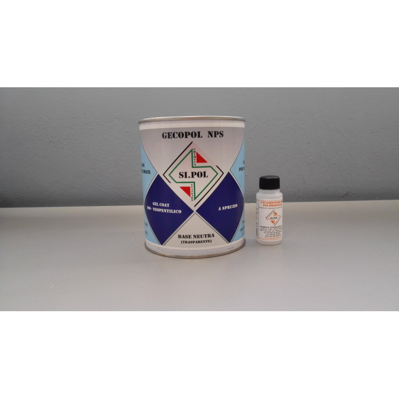 Gecopol NPS - polyester neopentyl  gelcoat trasparent neutral to spray with hardener K90 