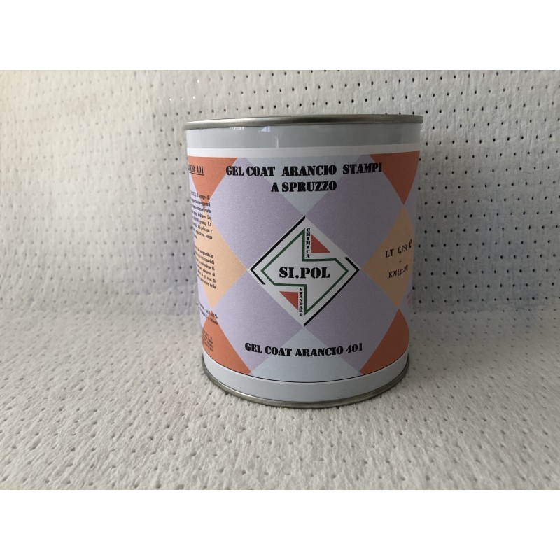 Gelcoat Stampi Arancio 401 a spruzzo completo di Induritore